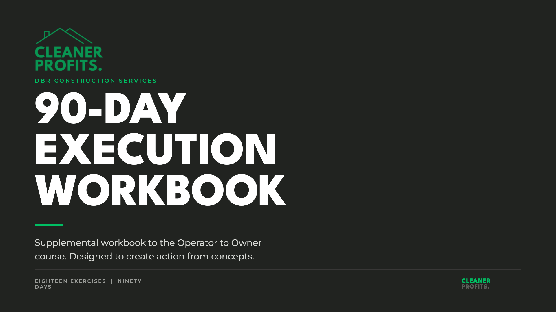 90-Day Execution Workbook — cover
